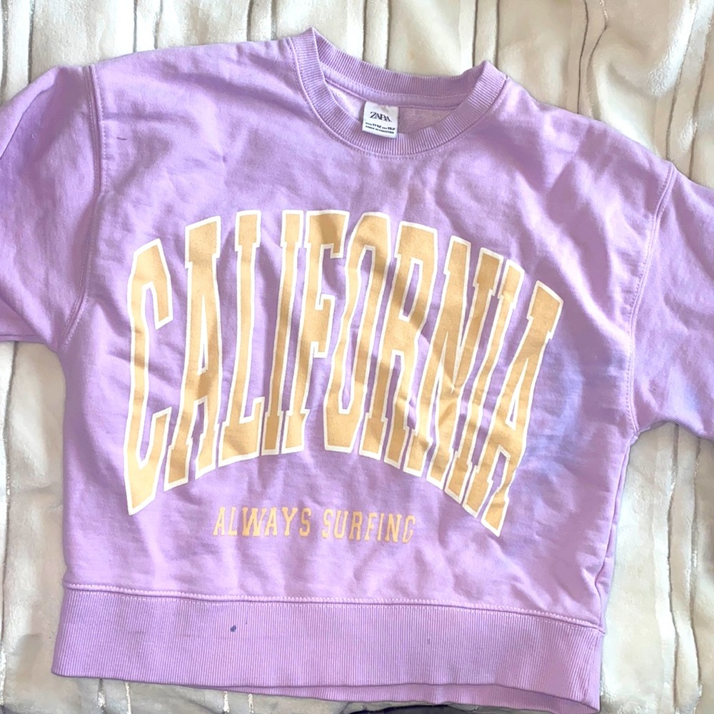 Zara sweatshirt size kids 11-12